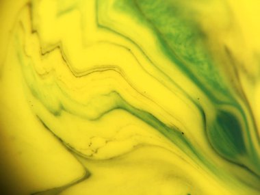 Mavi, yeşil ve sarı renkli soyut boya arka plan doku.