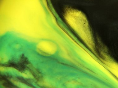 Mavi, yeşil ve sarı renkli soyut boya arka plan doku.