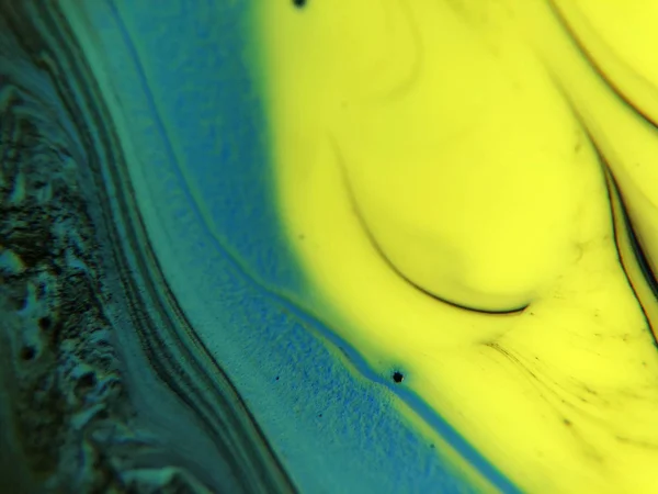 Синий Зеленый Желтый Цвета Абстрактная Текстура Фона Краски — стоковое фото