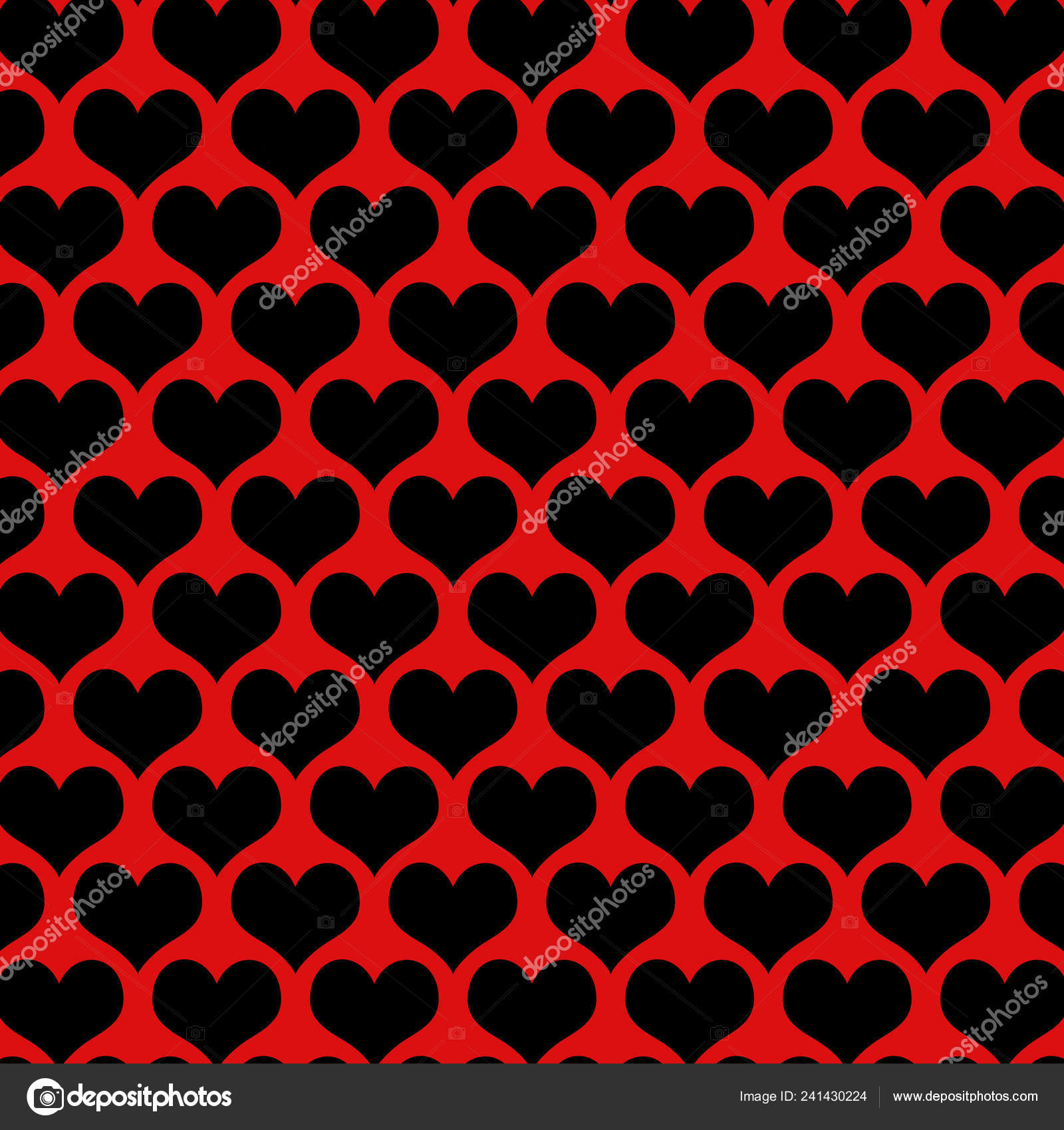 Black Hearts Red Background Textured Pattern Stock Photo by ©casarda  241430224