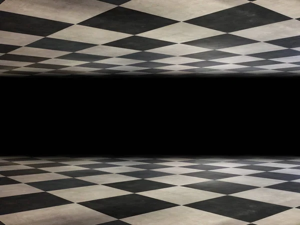 Checkered Nieskończone Pokój Tekstura — Zdjęcie stockowe