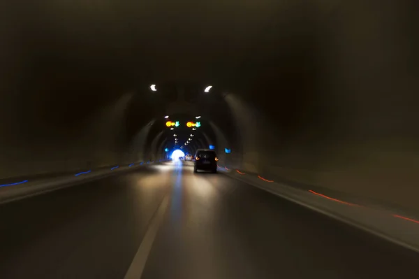 Długa Ekspozycja Izmir Konak Tunel Turcja Oświetleniem Rozmyte Samochody Znaki — Zdjęcie stockowe