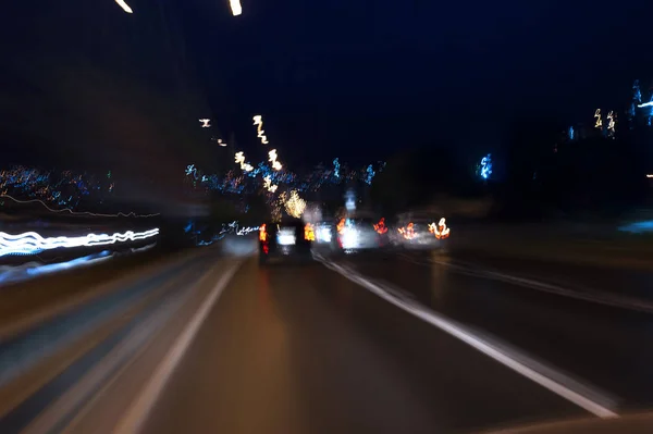 Sieht Aus Wie Ein Blick Aus Den Augen Eines Betrunkenen — Stockfoto