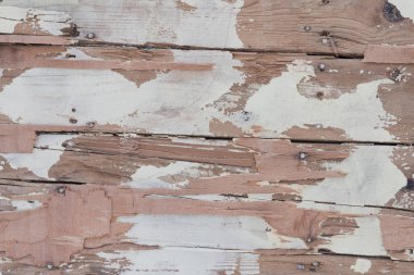 eski ahşap doku çivi ile.