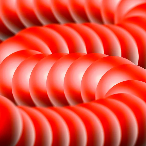 Red stacked balls like abstract background. — Stock Photo, Image