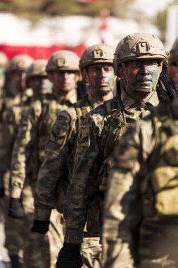Amphibian Marines çavuşlar askeri yürüyüş
