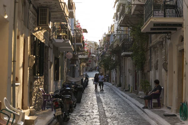 Vista sulla strada da Pyrgi Chios Island Geece . — Foto Stock