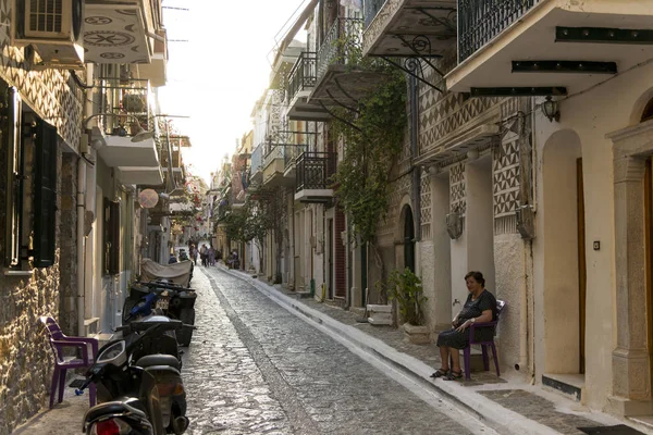 Vista sulla strada da Pyrgi Chios Island Geece . — Foto Stock