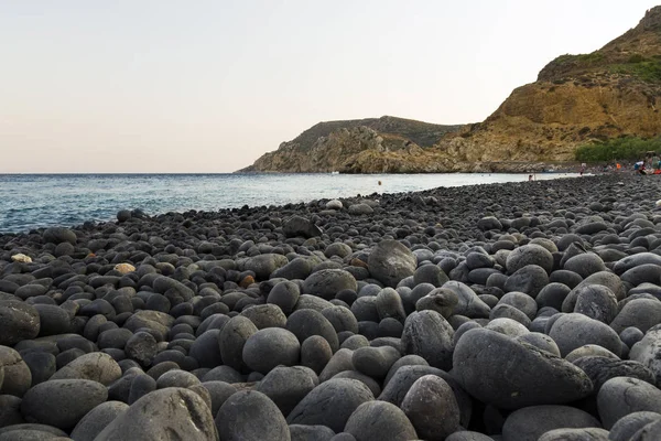 Yunanistan Chios Adası 'ndaki Mavra Volia Plajı. — Stok fotoğraf