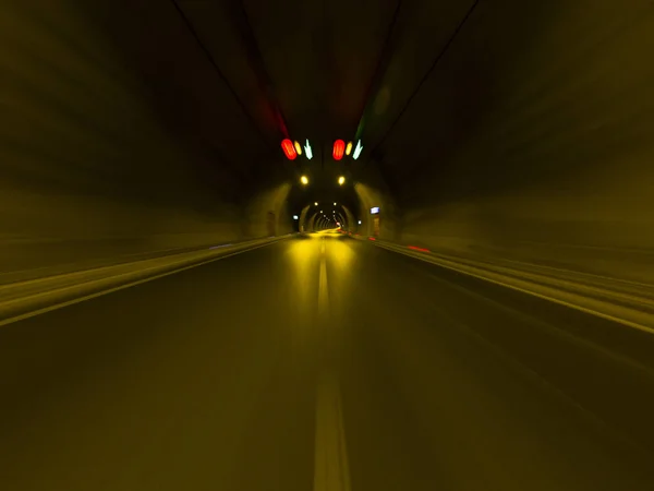 Speeding in Tunnel. — Stock Photo, Image