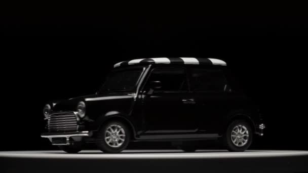 Izmir Turquie Mai 2019 Rotation Noir Mini Cooper Toy Voiture — Video