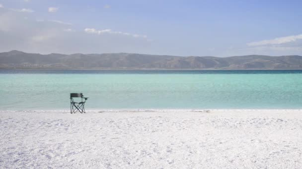 Salda See Wie Malediven Mit Weißem Sand Und Türkisfarbenem Wasser — Stockvideo