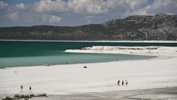 Μπουρντούρ Τουρκία Ιουνίου 2019 Λίμνη Salda Στο Yesilova Burdur Τουρκία — Αρχείο Βίντεο