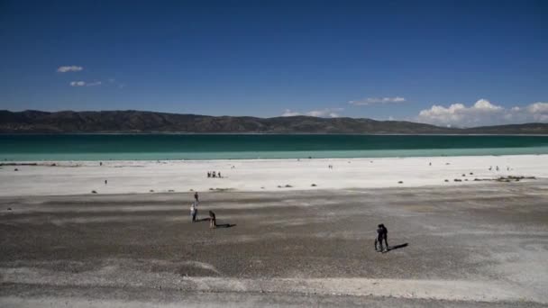 Burdur Turquia Junho 2019 Lago Salda Yesilova Burdur Turquia Com — Vídeo de Stock