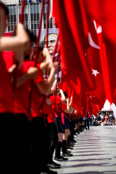 Feierlichkeiten zum Gedenken an Mustafa Kemal Atatur am 19. Mai 2019 — Stockfoto