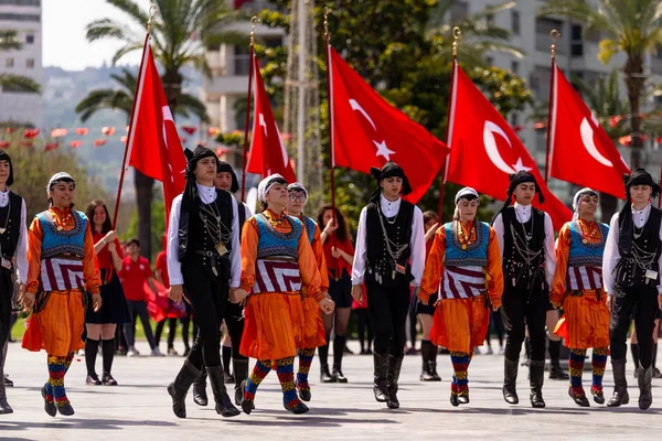 Feierlichkeiten zum Gedenken an Mustafa Kemal Atatur am 19. Mai 2019 — Stockfoto