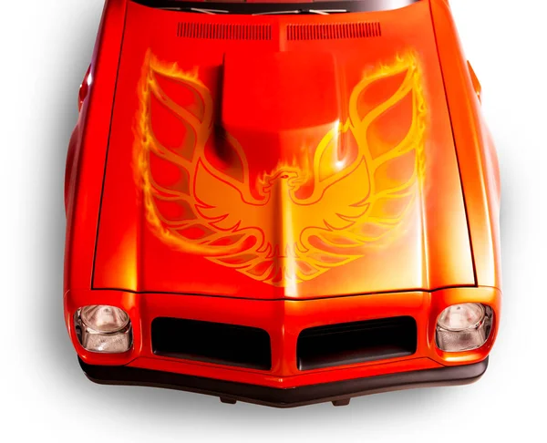 Izmir Turquie Juillet 2020 Vue Face Capot Pontiac Trans Firebird — Photo