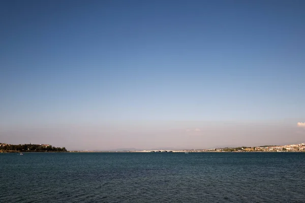 Balikesir Turquie Juillet 2020 Île Cunda Pont Qui Est Relié — Photo