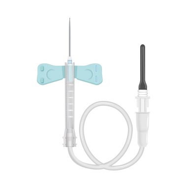 Bu illüstrasyon kelebek kan toplama cihazını gösteriyor