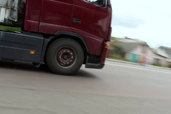 Mouvement Circulation Urbaine Camion Flou Mouvement — Photo