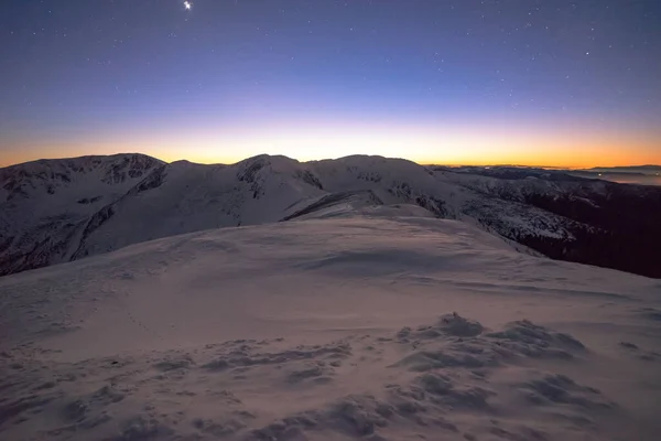 Horizonte Ilumina Última Luz Puesta Del Sol Cielo Muestro Las — Foto de Stock