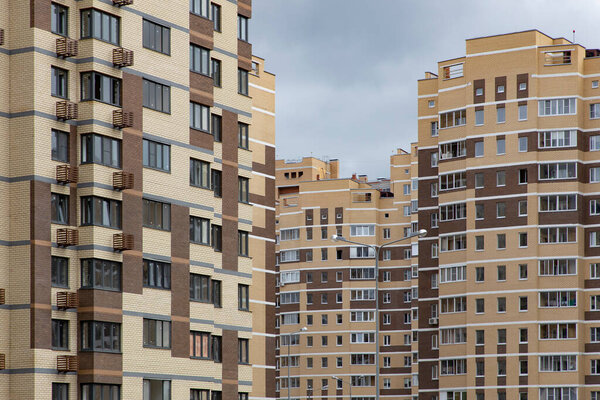 Modern residential buildings in Russia