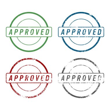 Onaylanan pul işareti çizimi beyaz arkaplanda izole edildi