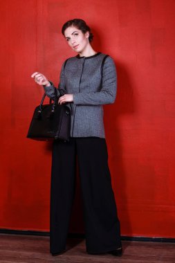 Studio poz güzel seksi kadın