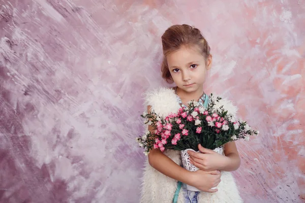 Little Fashion Girl Portrait — Stock Photo, Image