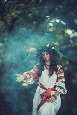 Rus geleneksel Ivan Kupala tatil kutlama -