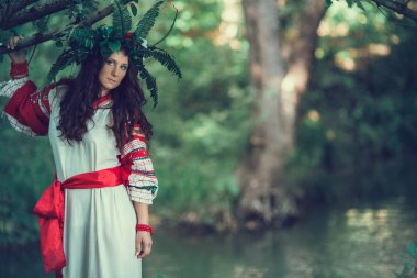 Rus geleneksel Ivan Kupala tatil kutlama -