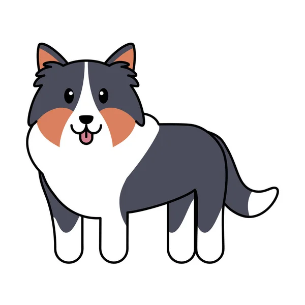 Izolovaný pes kreslený — Stockový vektor