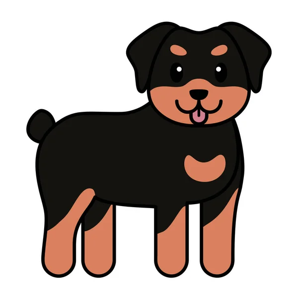 Dibujos animados perro aislado — Vector de stock