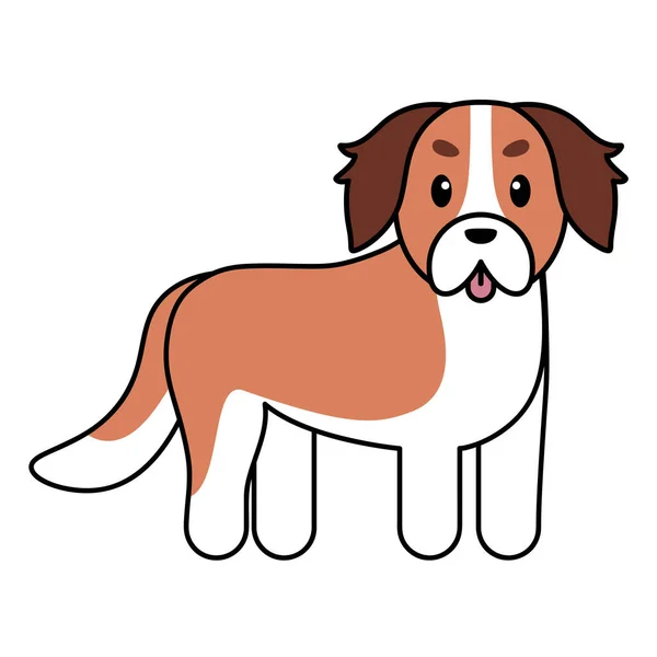 Dibujos animados perro aislado — Vector de stock