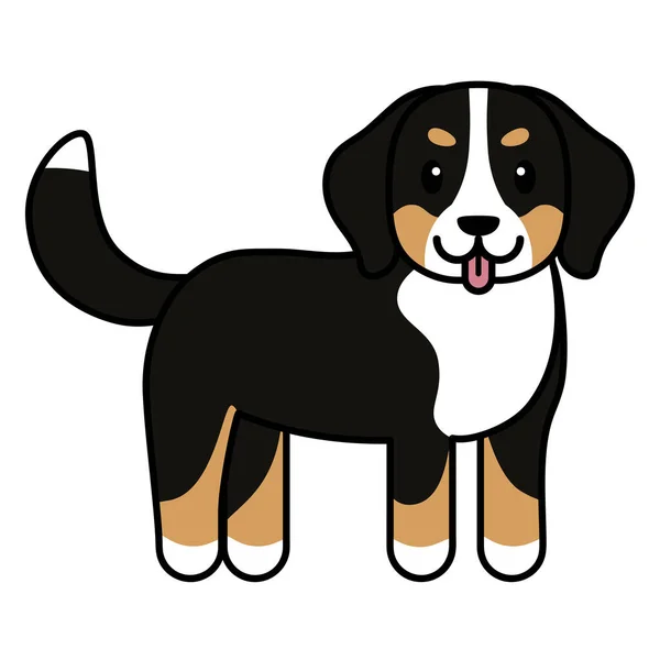 Dibujos animados perro aislado — Vector de stock