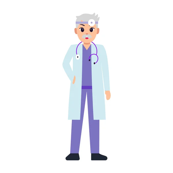 Isolated doctor cartoon — Stock Vector