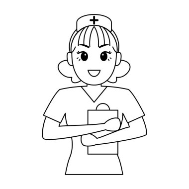 Ayrı hemşire çizgi filmi.