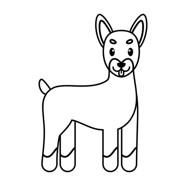 Isolerad hund tecknad film — Stock vektor