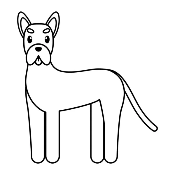 Изолированный собачий мультфильм — стоковый вектор