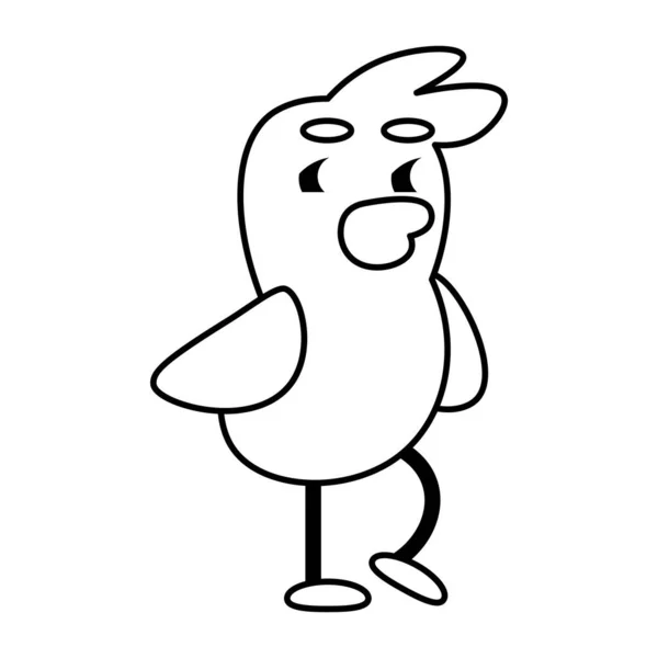 Dibujos animados Happy bird — Vector de stock