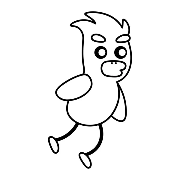 Glücklicher Vogel Cartoon — Stockvektor