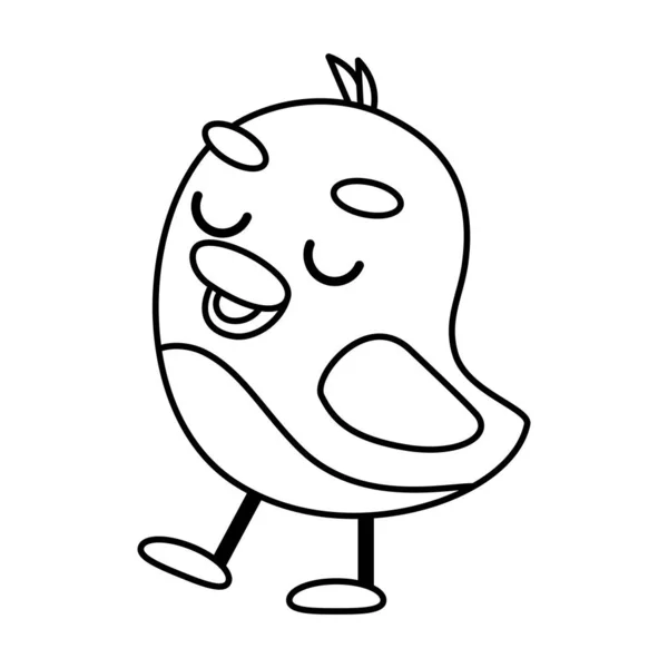 Dibujos animados Happy bird — Vector de stock