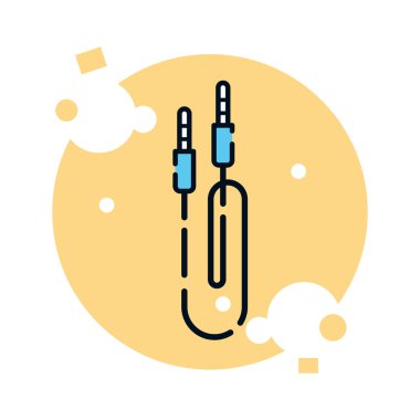 İzole ses kablosu simgesi