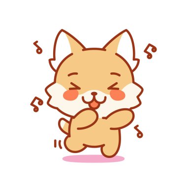 Soyutlanmış şarkı söyleyen kedi yavrusu