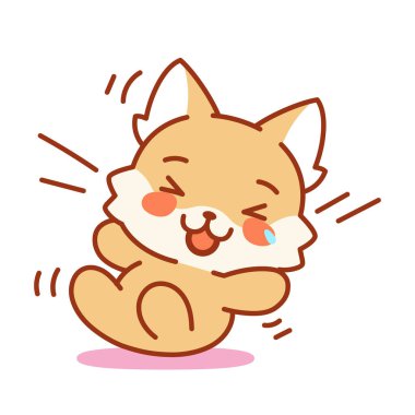 İzole edilmiş mutlu kedi yavrusu