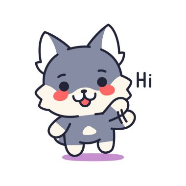 El sallayan yalnız kedi yavrusu