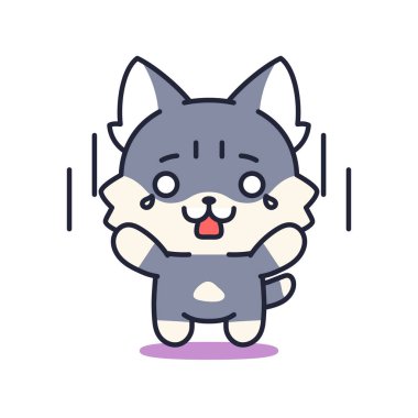 Korkak kedi yavrusu.