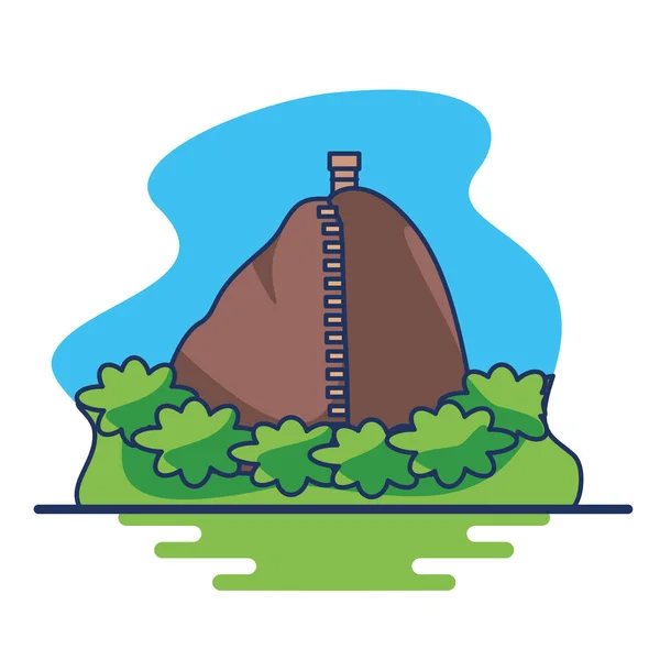 Geïsoleerde guatape colombië — Stockvector