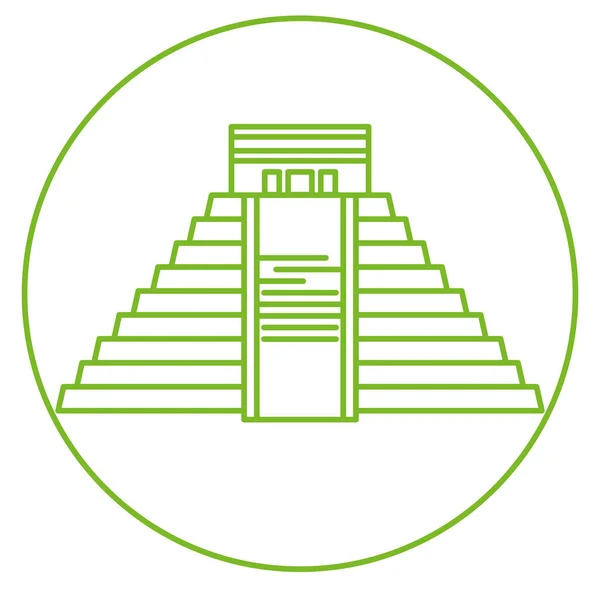 Sitio piramidal aislado — Vector de stock