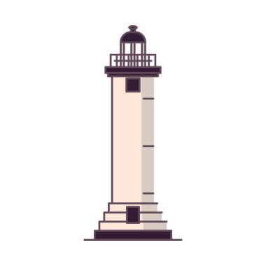 İzole edilmiş deniz feneri inşa dünyası